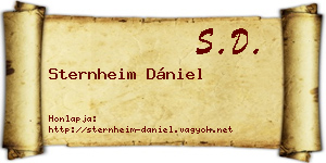 Sternheim Dániel névjegykártya